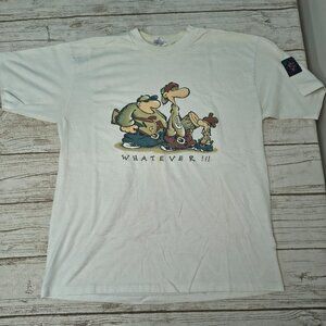 Vintage Single Stitch Whatever Graphic T Shirt Men Size XL
